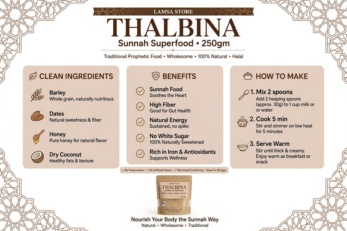 Thalbina 250gm | Barley Porridge with Dates & Honey