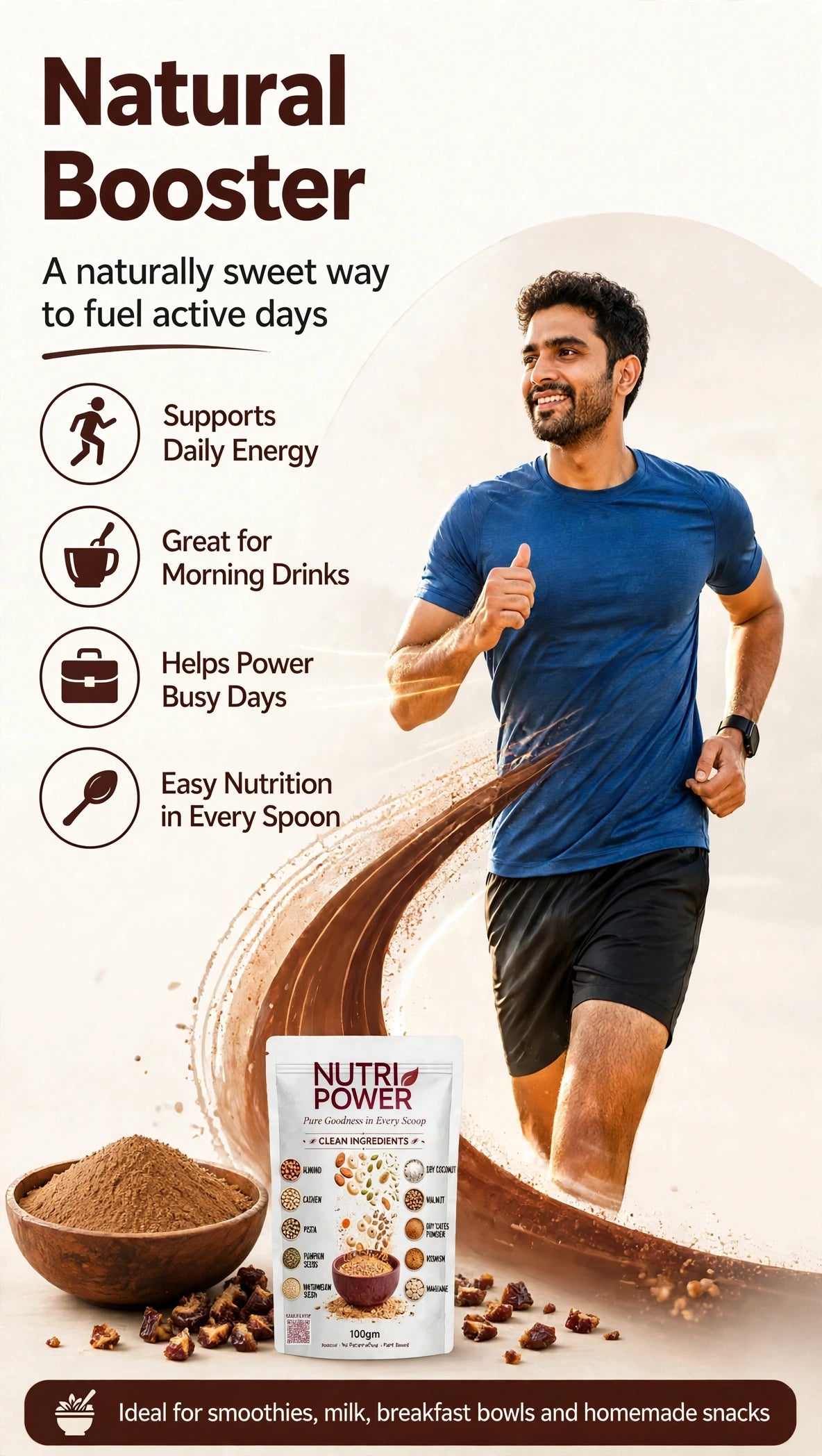 Nutri Power - Premium Dry Fruit Powder | 100g