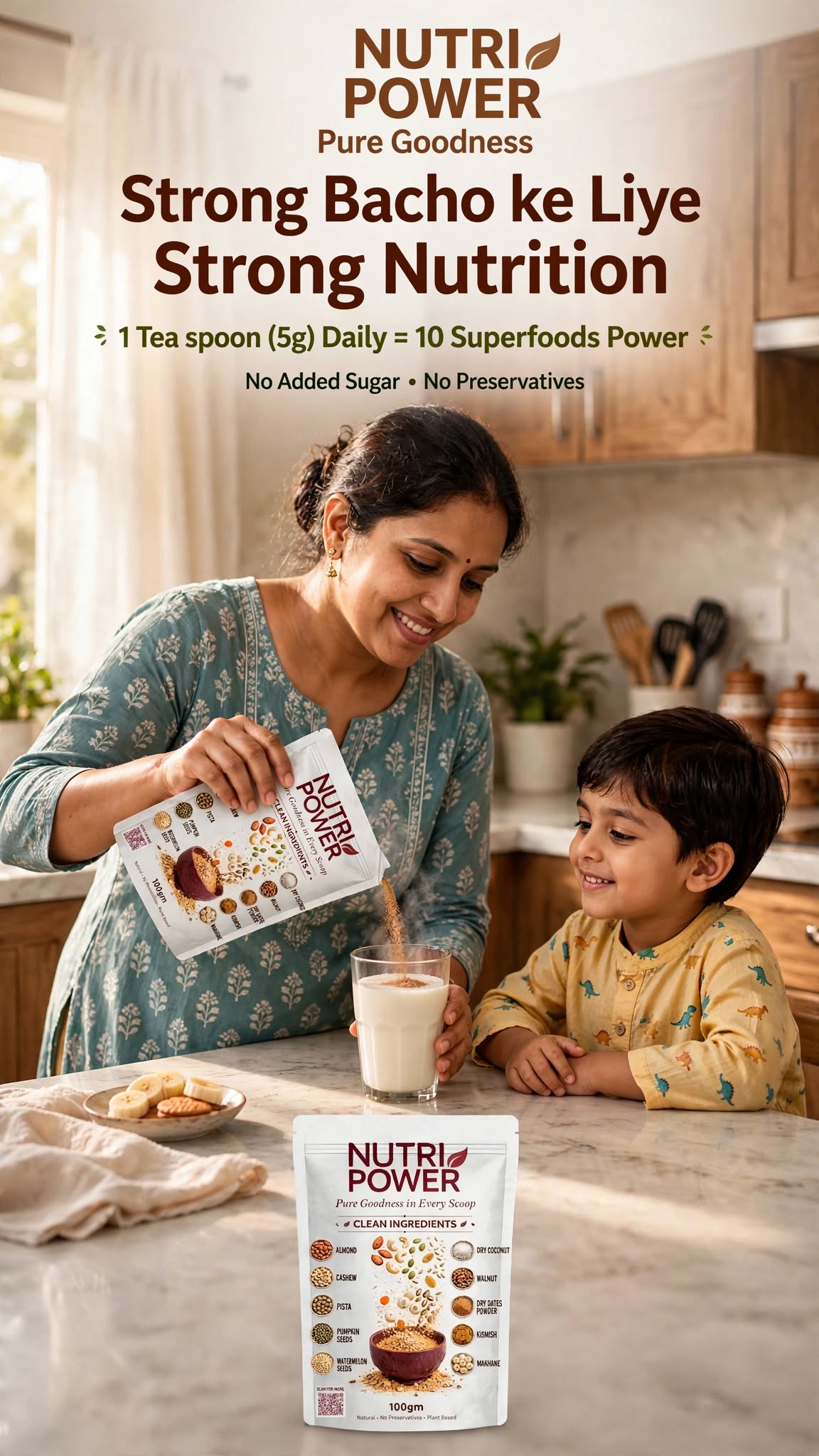 Nutri Power - Premium Dry Fruit Powder | 100g